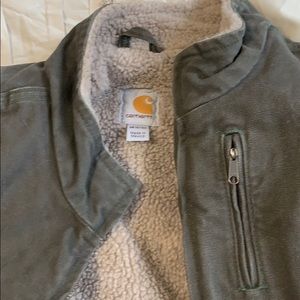 Olive green carhartt vest